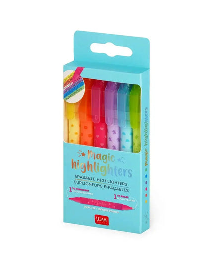 Legami Magic Highlighters -Set of 6 erasable highlighters