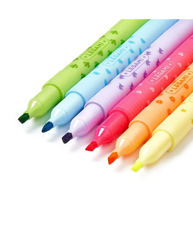 Legami Magic Highlighters -Set of 6 erasable highlighters
