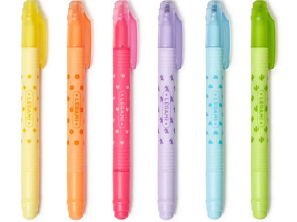 Legami Magic Highlighters -Set of 6 erasable highlighters