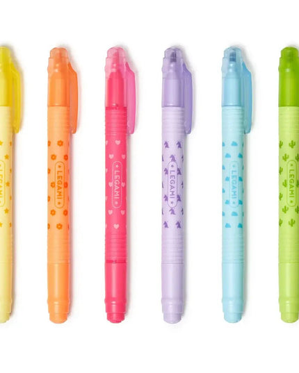Legami Magic Highlighters -Set of 6 erasable highlighters