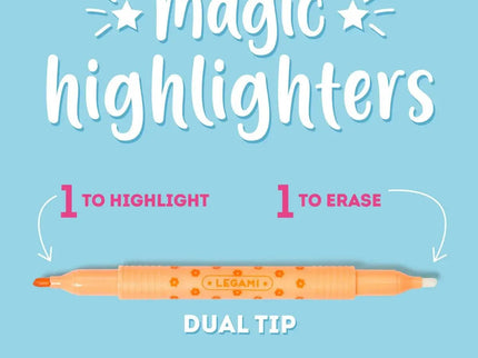 Legami Magic Highlighters -Set of 6 erasable highlighters