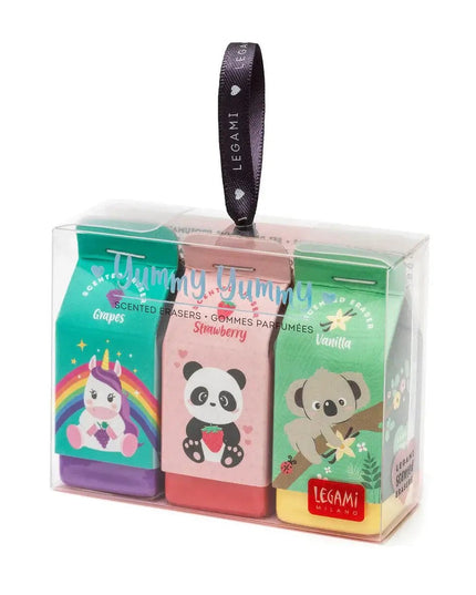 Legami Set of 3 Scented Erasers - Yummy Yummy