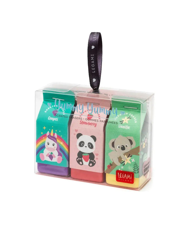 Legami Set of 3 Scented Erasers - Yummy Yummy