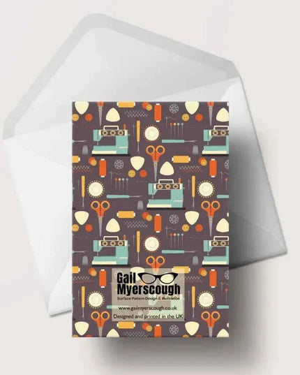 Life's A Stitch Sewing Greeting Card