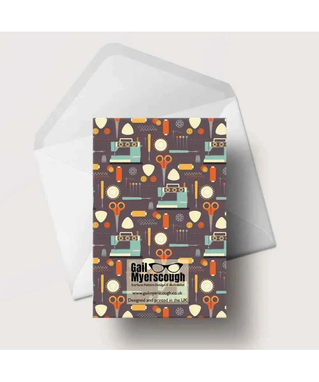 Life's A Stitch Sewing Greeting Card