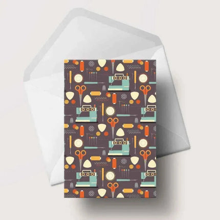 Life's A Stitch Sewing Greeting Card