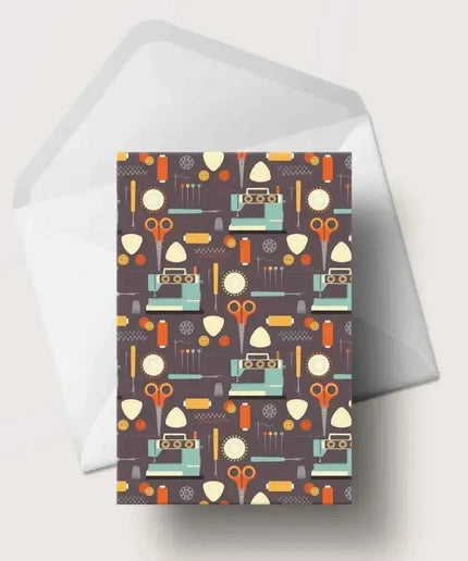 Life's A Stitch Sewing Greeting Card