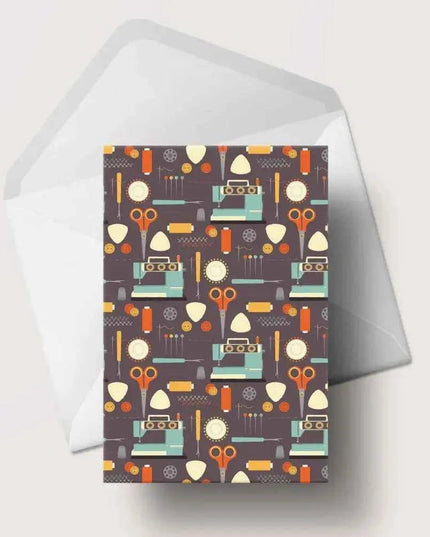 Life's A Stitch Sewing Greeting Card