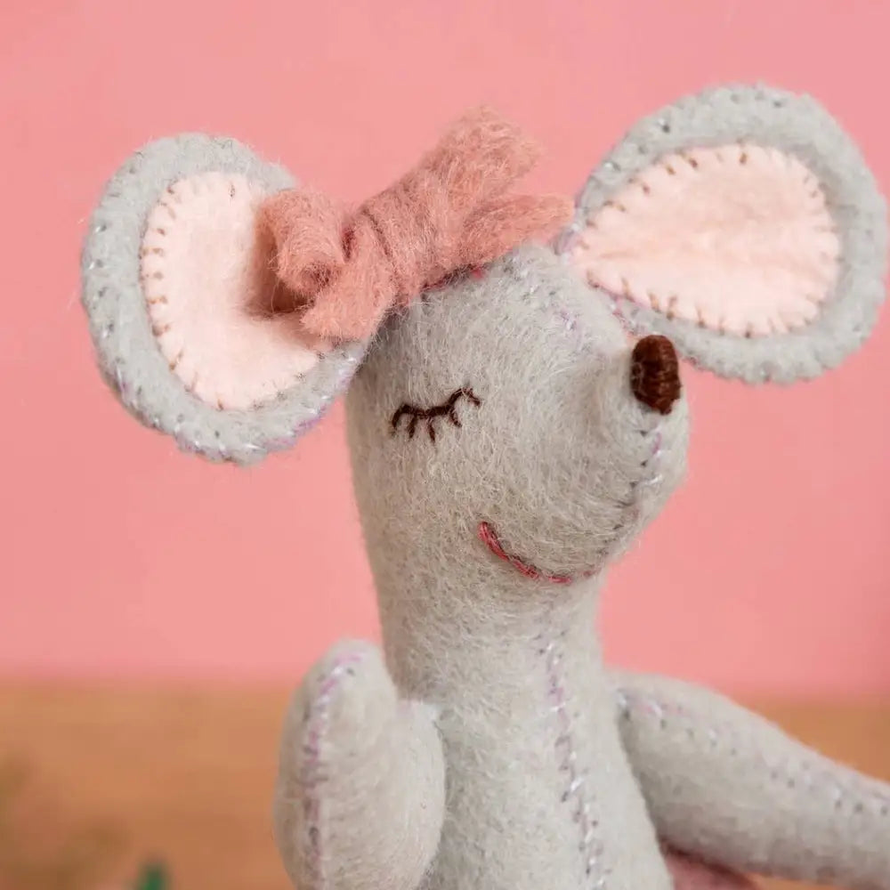 Little Mouse The Ballet Dancer Felt Craft Mini Kit - Felt craft kits