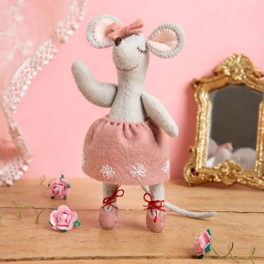 Little Mouse The Ballet Dancer Felt Craft Mini Kit - Felt craft kits