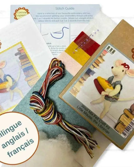 Little Mouse The Librarian Felt Craft Mini Kit