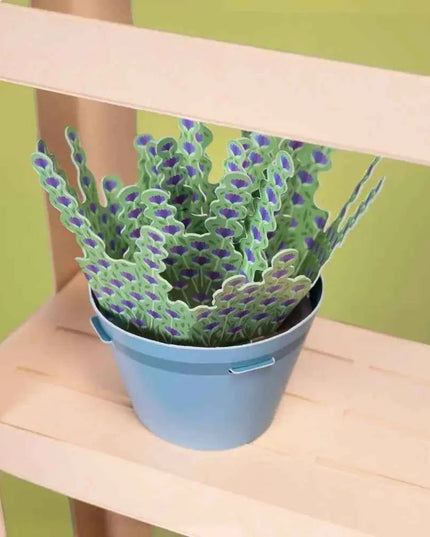 Make Your Own Calming Lavender Paper Plant