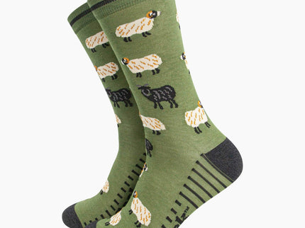 Men's Bamboo Sheep themed Socks - farming inspired