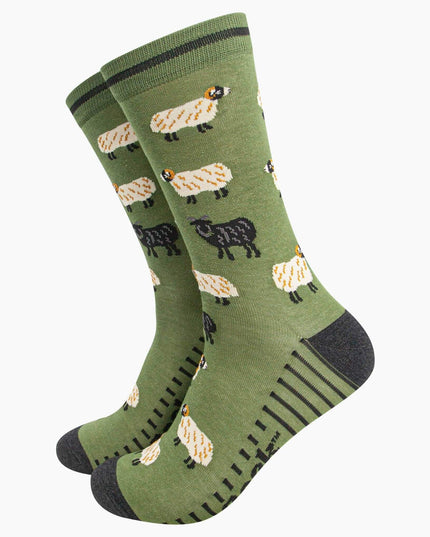 Men's Bamboo Sheep themed Socks - farming inspired