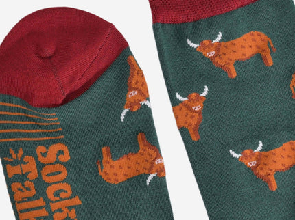 Men's Highland Cow Bamboo Socks