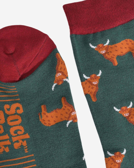 Men's Highland Cow Bamboo Socks