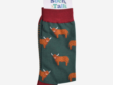 Men's Highland Cow Bamboo Socks