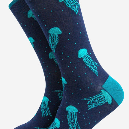 Men's Floating Jellyfish Bamboo Socks