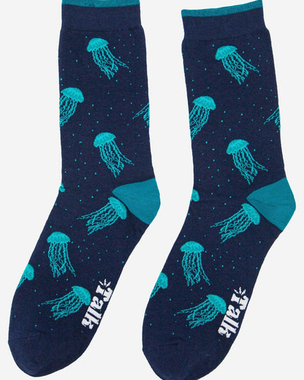 Men's Floating Jellyfish Bamboo Socks