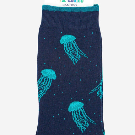 Men's Floating Jellyfish Bamboo Socks