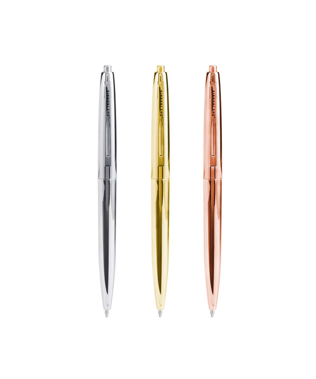 Metallic Retro Pens - set of 3