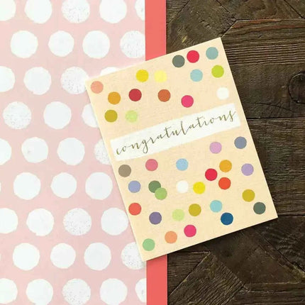 Mini Gold Foiled Congratulations Card