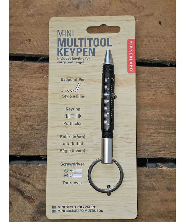 Mini multitool 4 in 1 pen keyring - Kikkerland