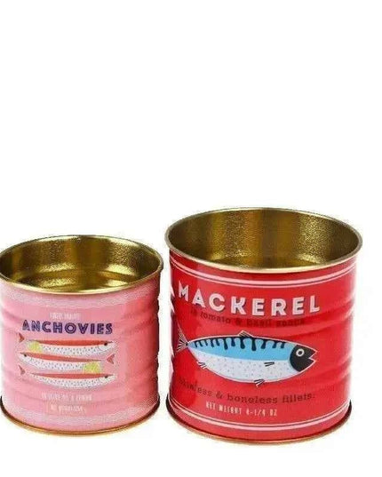 Mini Storage Tins (Set of 2) - Fish themed storage/display tins