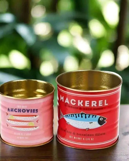 Mini Storage Tins (Set of 2) - Fish themed storage/display tins