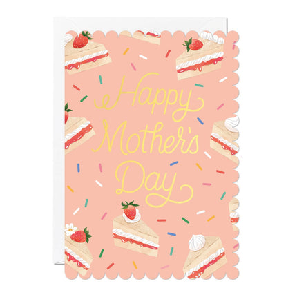 Mother’s Day Card – Victoria Sponge Gold Foil