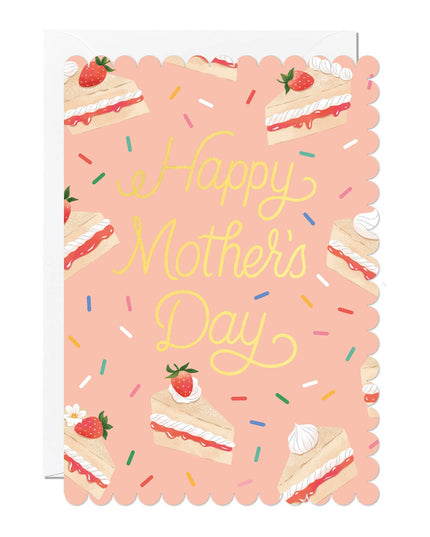 Mother’s Day Card – Victoria Sponge Gold Foil