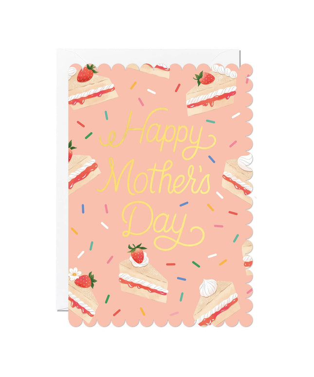 Mother’s Day Card – Victoria Sponge Gold Foil