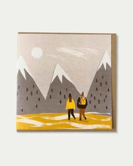 Mountain Walk Greetings Card