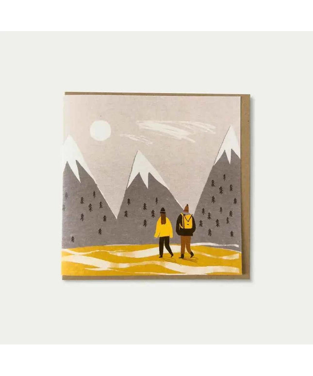 Mountain Walk Greetings Card