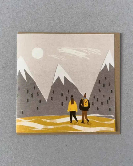 Mountain Walk Greetings Card
