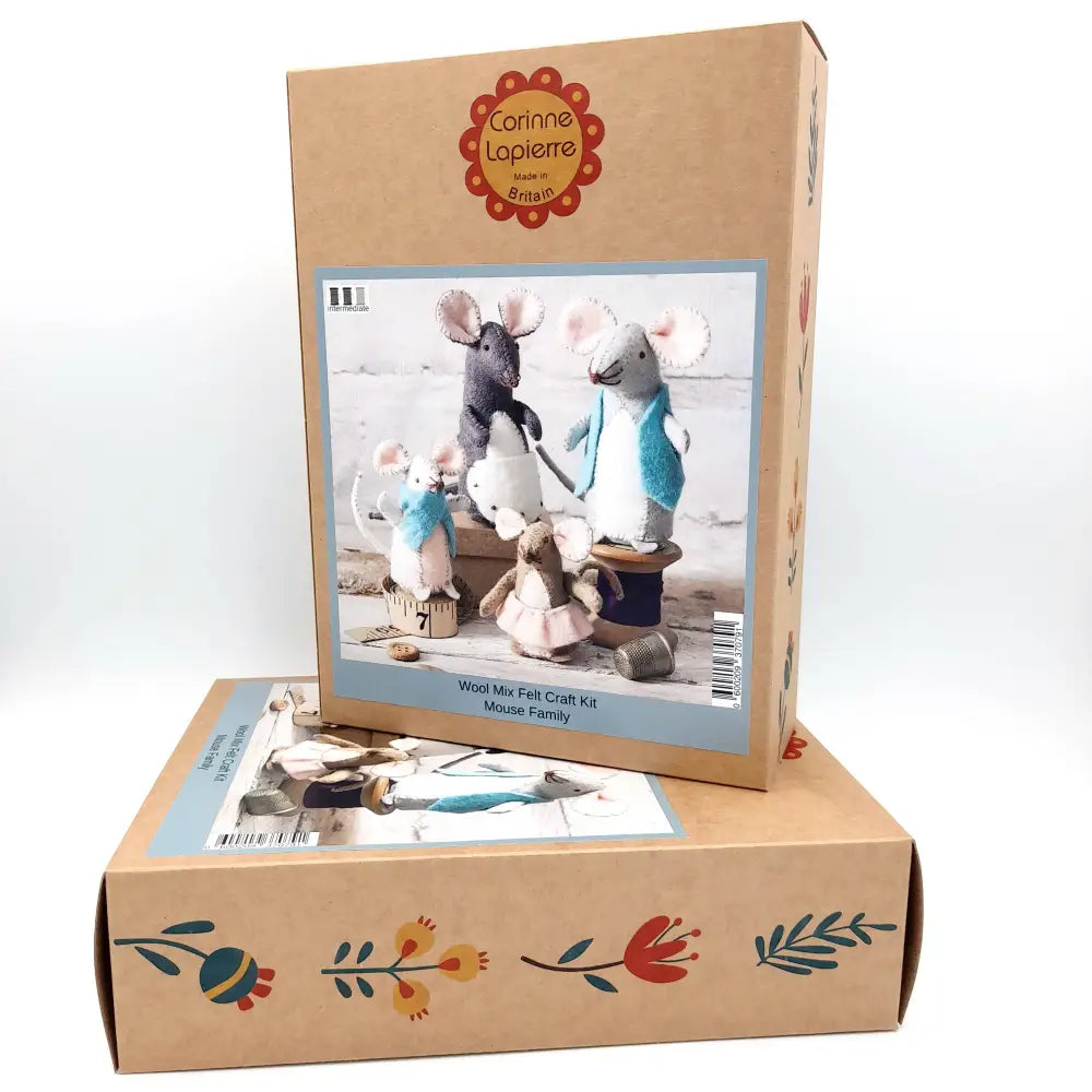 Mouse Family Felt Craft Kit - Felt craft kits