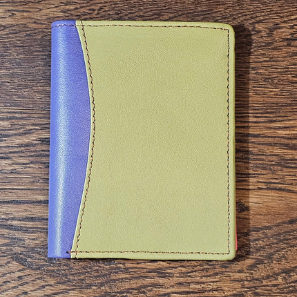Multicoloured Recycled Leather Card Holder - Fairtrade