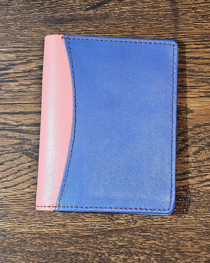 Multicoloured Recycled Leather Card Holder - Fairtrade