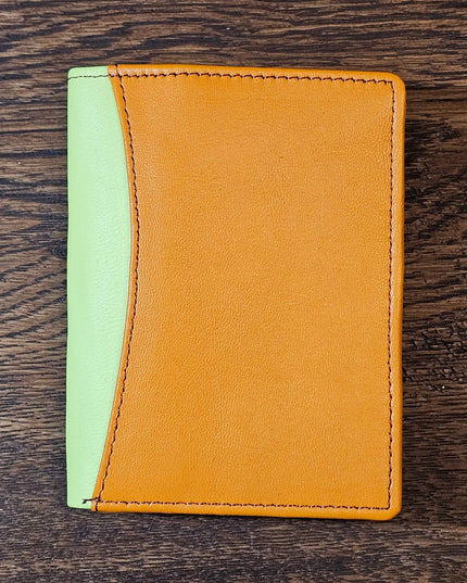 Multicoloured Recycled Leather Card Holder - Fairtrade