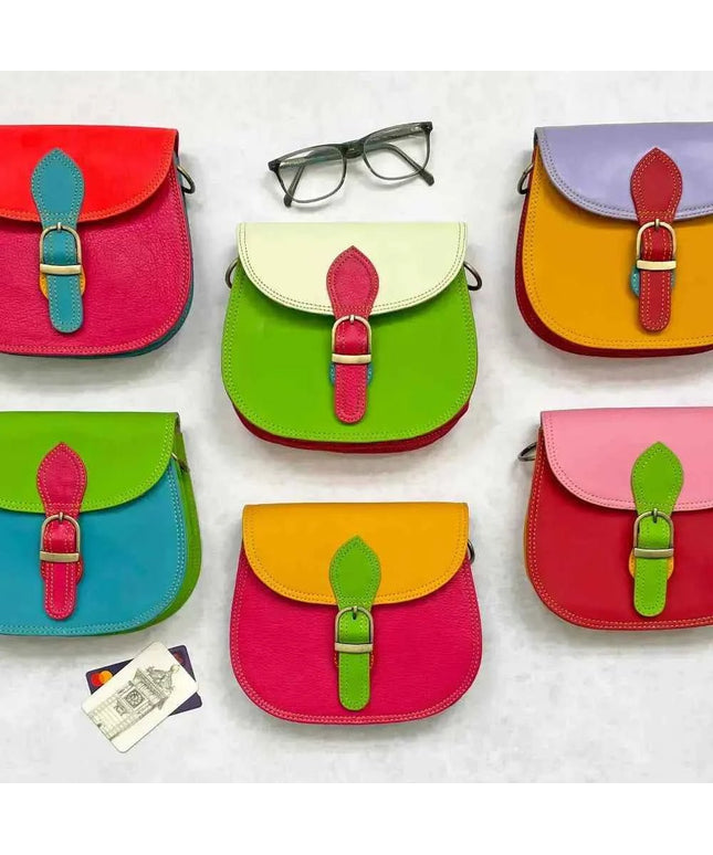 Multicoloured Saddle Crossbody Bag
