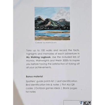 My Walking Logbook - Munros | Wainwrights | Welsh 3000s