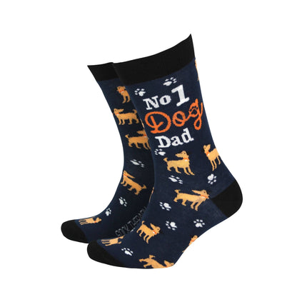 No1 Dog Dad - Men's Bamboo Socks