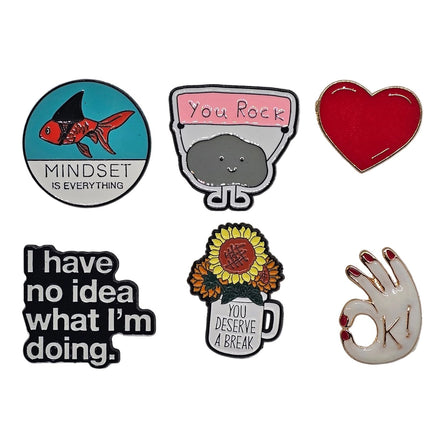 Emotions pin badge