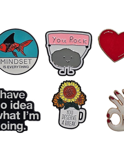 Emotions pin badge
