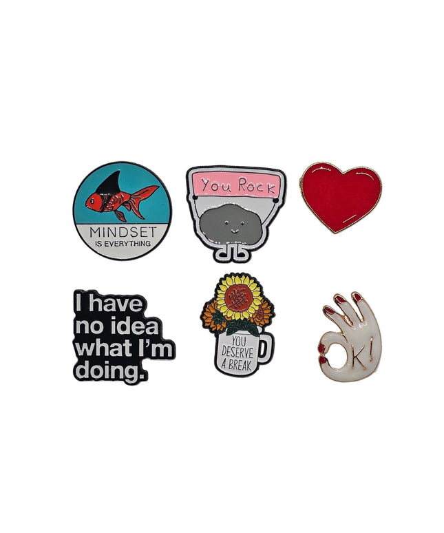 Emotions pin badge