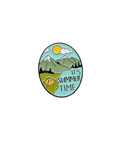 Outdoor Adventure Pin badges It's Summer time