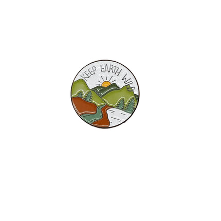 Outdoor Adventure Pin badges Keep Earth wild