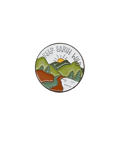 Outdoor Adventure Pin badges Keep Earth wild
