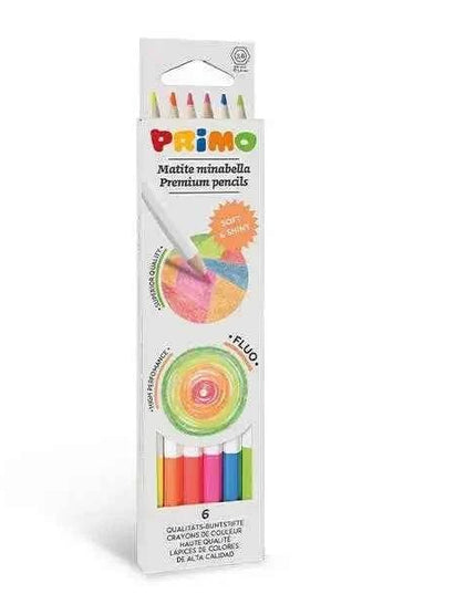 Pack of 6 Fluorescent Pencils