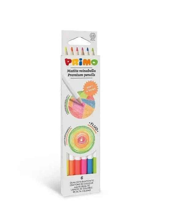 Pack of 6 Fluorescent Pencils